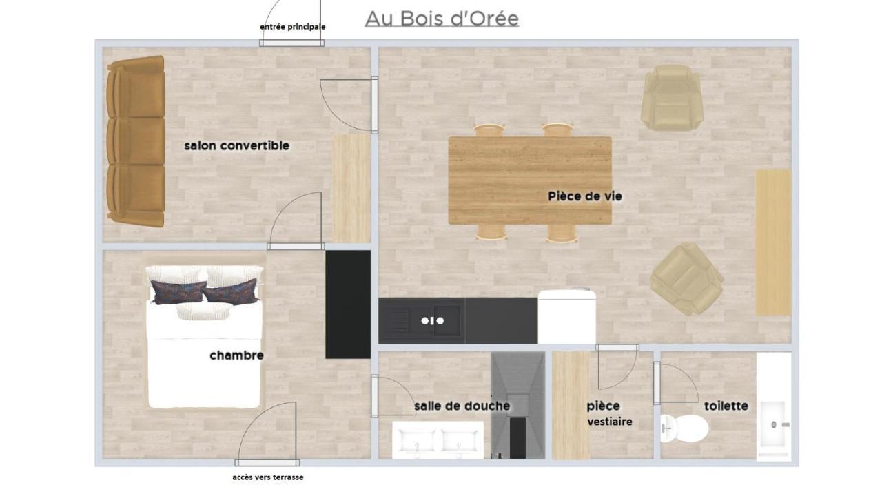Au Bois D'Oree Liré Exterior foto